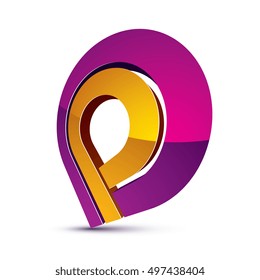 Three-dimensional colorful graphical interface icon isolated on white, teamwork idea vector design element. Abstract web special symbol.