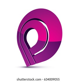 Three-dimensional colorful graphical interface icon isolated on white, teamwork idea vector design element. Abstract web special symbol.