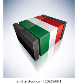Three-dimensional Flags of Europe: Hungary