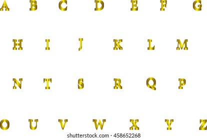 Three-dimensional golden alphabet