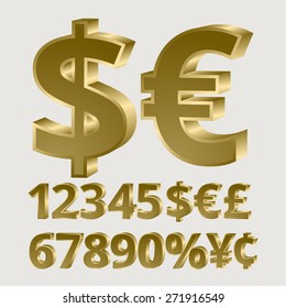 Three-dimensional golden figures currency