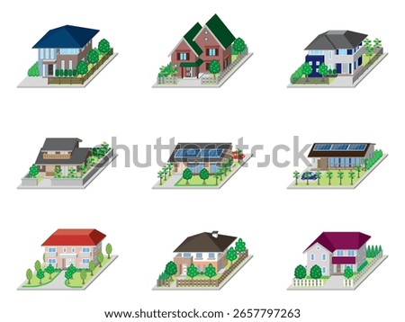A three-dimensional illustration of a building.