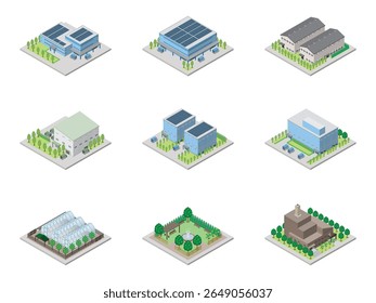 A three-dimensional illustration of a building.
Isometric drawing.