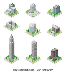 A three-dimensional illustration of a building.
Isometric drawing.
