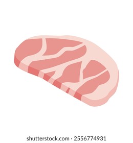 A three-dimensional isometric illustration of meat.