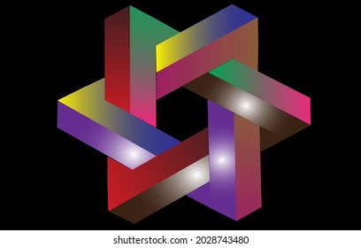 imágenes tridimensionales de prisma que pueden engañar al ojo