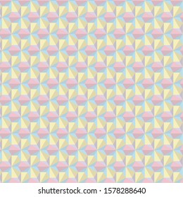 three-dimensional rhombuses in differents colors. vector