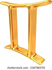Three-dimensional sign of the zodiac.