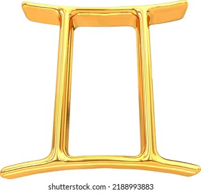 Three-dimensional sign of the zodiac.