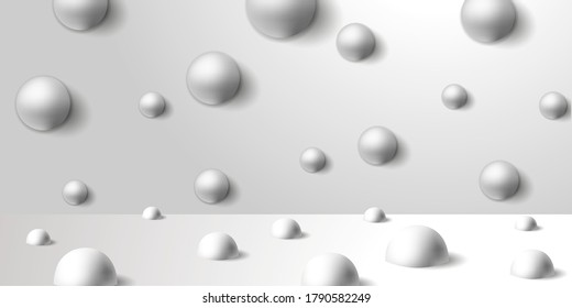 Fondo del espacio de la geometría de silueta tridimensional