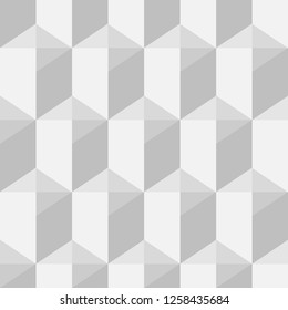 Three-dimensional squares. Trendy seamless pattern designs. Vector geometric background. Mosaic texture. Can be used for wallpaper, textile, invitation card, wrapping, web page background.