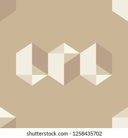 Three-dimensional squares. Trendy seamless pattern designs. Vector geometric background. Mosaic texture. Can be used for wallpaper, textile, invitation card, wrapping, web page background.