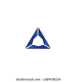 three-dimensional triangle with a hole in the middle.