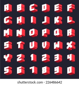 Three-Dimensional vector Alphabet