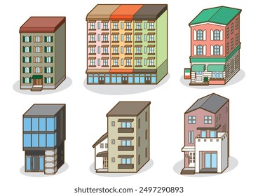 Ilustración vectorial tridimensional de una casa.