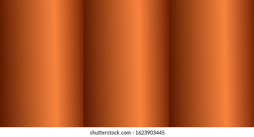 Three-element bronze copper metal brushed texture