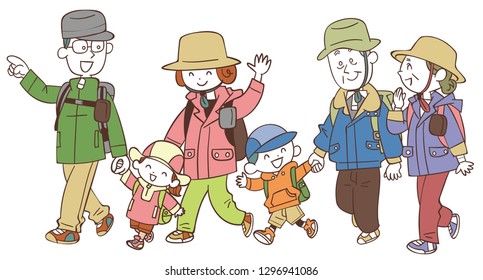 The three-generation family who hikes
