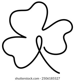 The Three-leaf Clover icon represents the three-leaf clover and is suitable for design projects related to nature, plants, and thematic elements involving the three-leaf clover.