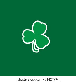 Three-leaf clover. Vector illustration
