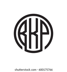 three-letter initials black circle logo