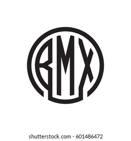 three-letter initials black circle logo