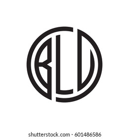 three-letter initials black circle logo