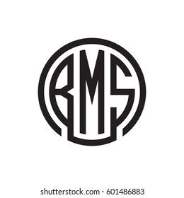three-letter initials black circle logo