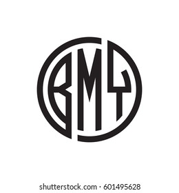 three-letter initials black circle logo