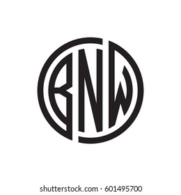 three-letter initials black circle logo