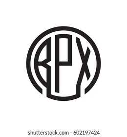 three-letter initials black circle logo