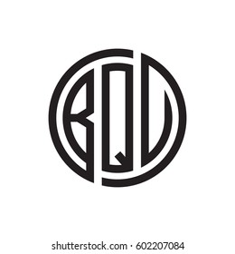 three-letter initials black circle logo