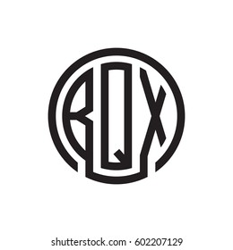 three-letter initials black circle logo