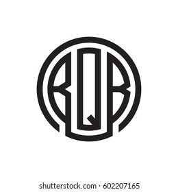 three-letter initials black circle logo
