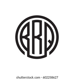 three-letter initials black circle logo