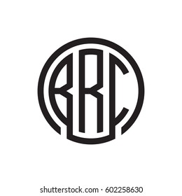 three-letter initials black circle logo