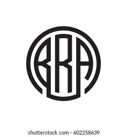 three-letter initials black circle logo