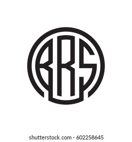 three-letter initials black circle logo