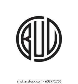 three-letter initials black circle logo