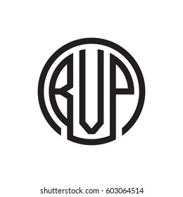 three-letter initials black circle logo
