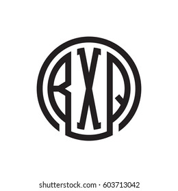 three-letter initials black circle logo