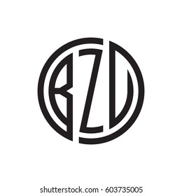 three-letter initials black circle logo