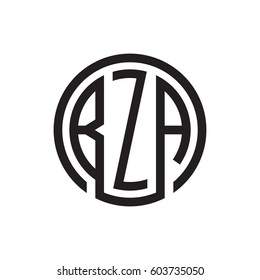 three-letter initials black circle logo