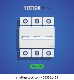 Three-phase machine twenty five amps icon
