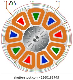 Threephase Motor Winding Diagram Delta Connection