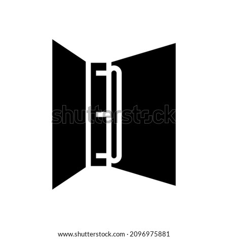 three-ring binder glyph icon vector. three-ring binder sign. isolated contour symbol black illustration