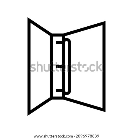 three-ring binder line icon vector. three-ring binder sign. isolated contour symbol black illustration
