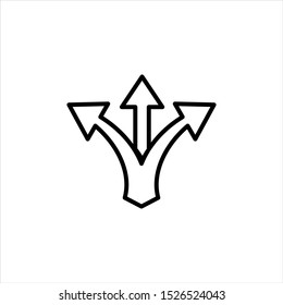 three-way vector icon.vector event for wesite