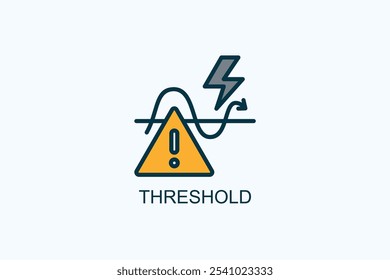 Abbildung des Schwellenwertvektors oder Logo-Zeichensymbols