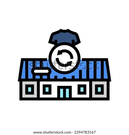 thrift shop store color icon vector. thrift shop store sign. isolated symbol illustration