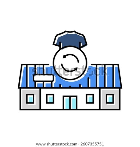 thrift shop store color icon vector. thrift shop store sign. isolated symbol illustration